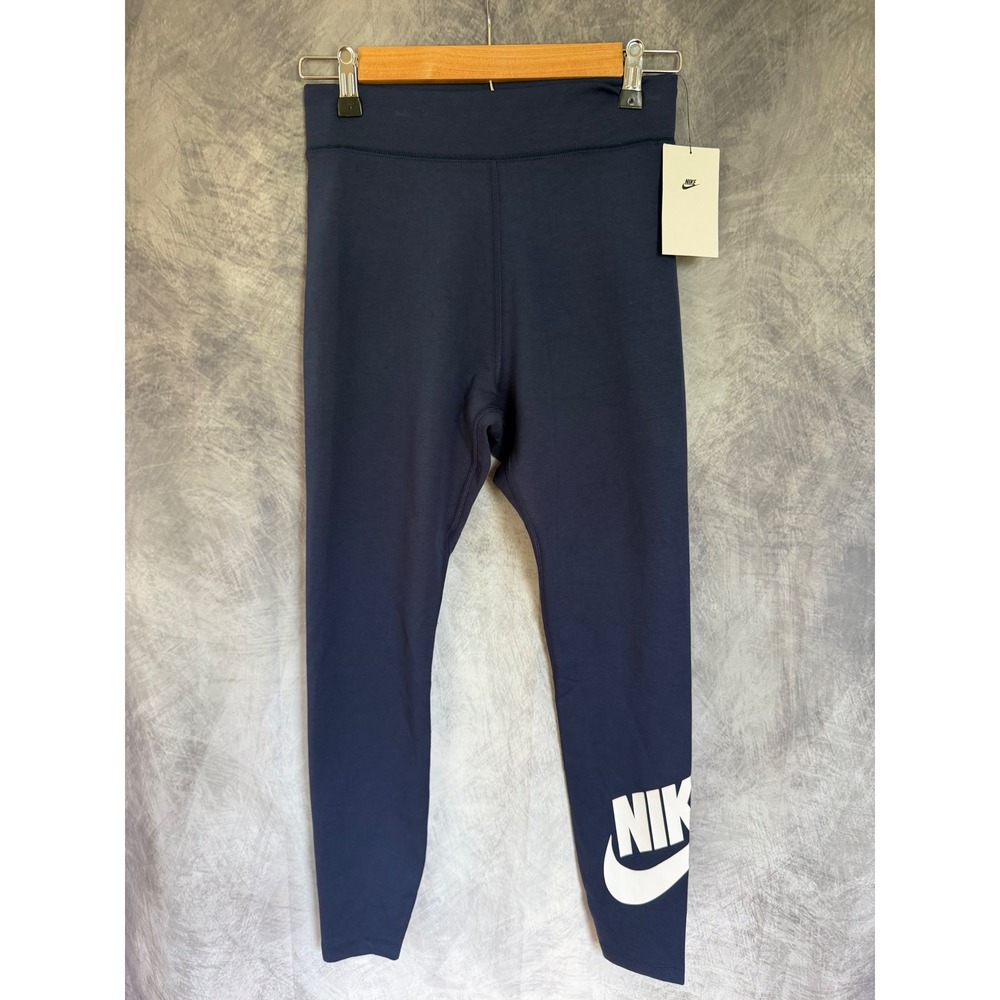 Nike Sportswear Essential High-Rise Leggings Midnight Navy Blue DV7791-410 Small